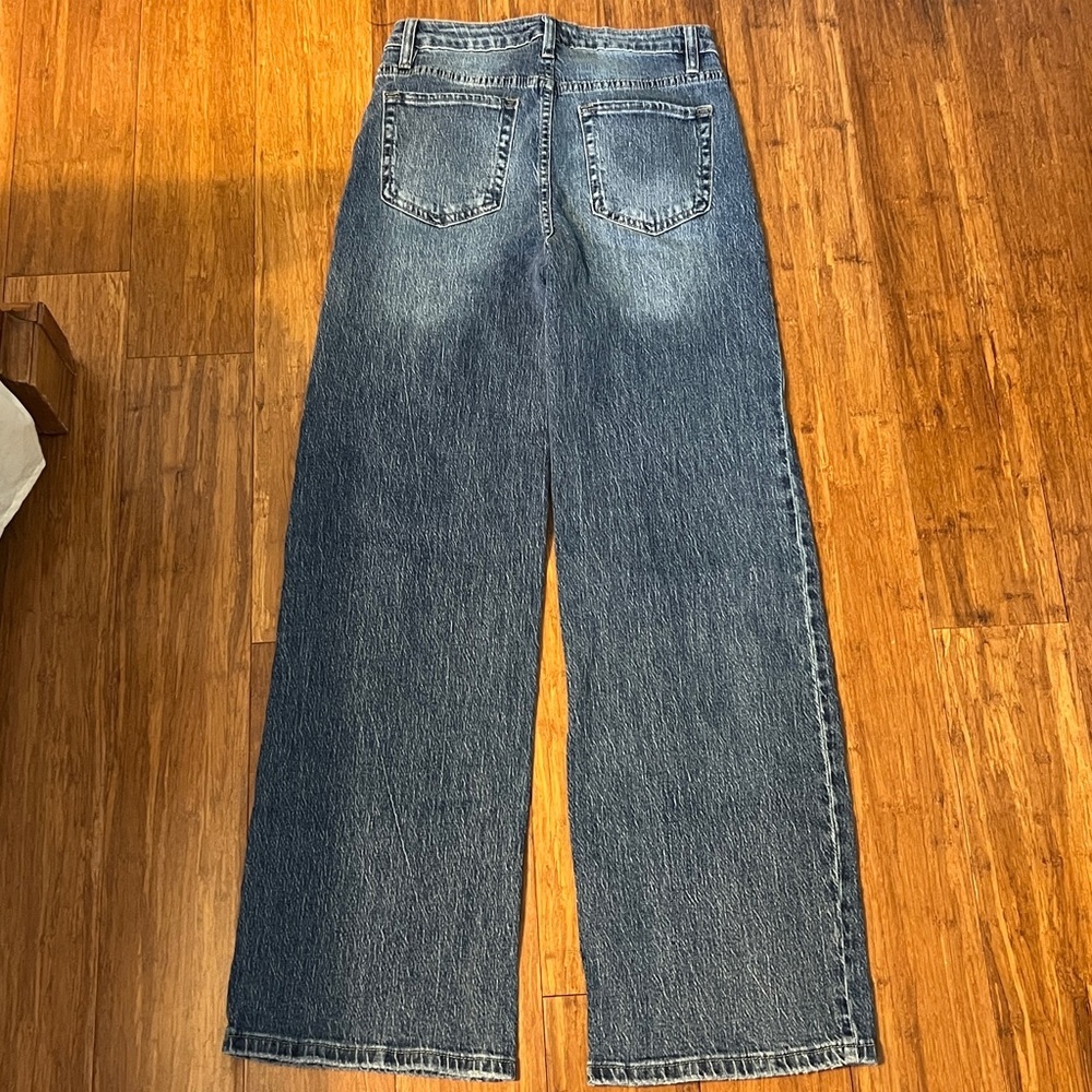 37. YMI Women's Luxe Bella Wide leg, Hise Rise Jeans, Sz. 5/27, Worn once, EUC - Picture 10 of 14